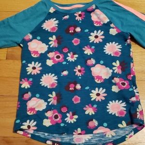 Girls flowered shirt